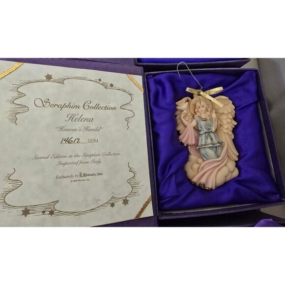5 Seraphim Collection by Roman Angel Ornaments Italy LE w/ Box & Certificates - Picture 6 of 7